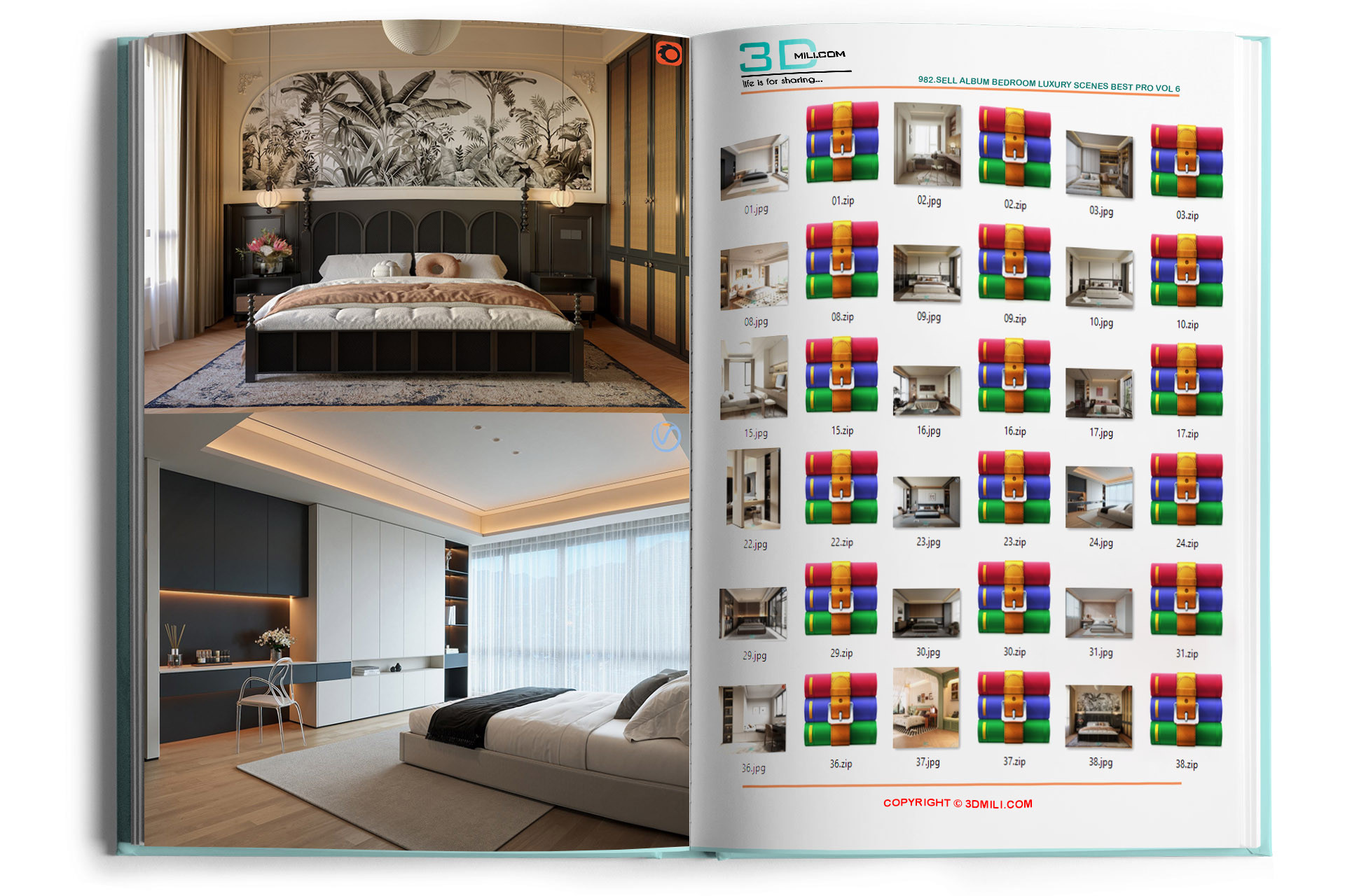 982.Sell Album Bedroom Luxury Scenes Best PRO Vol 6