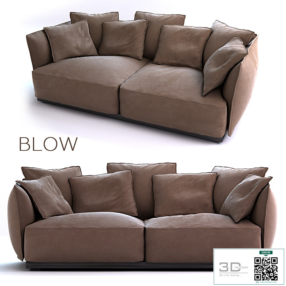 Sofa 3D Model 3