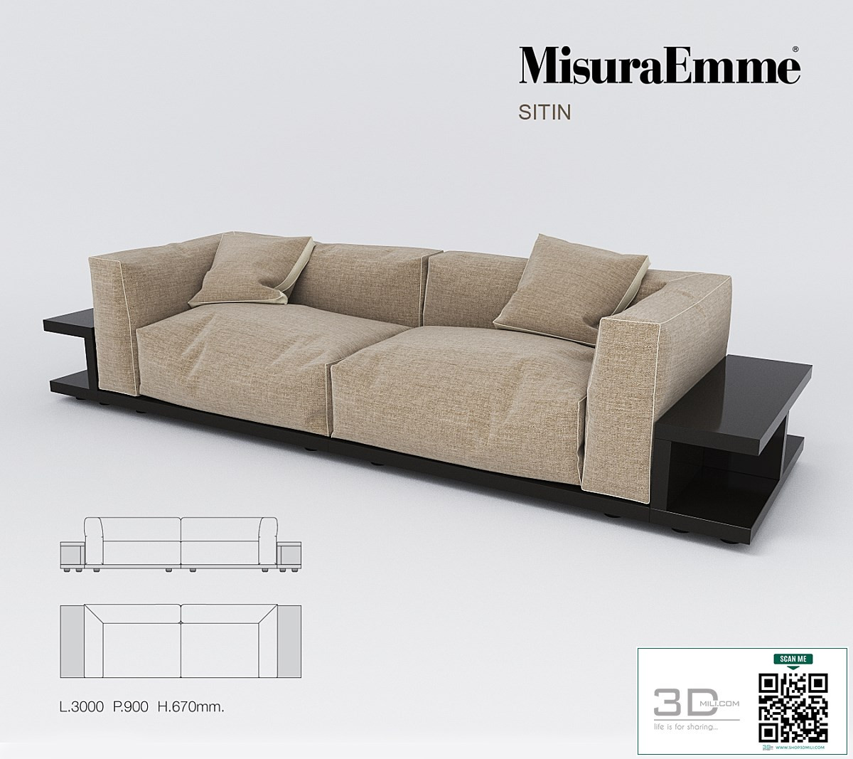 Sofa 3D Model 6