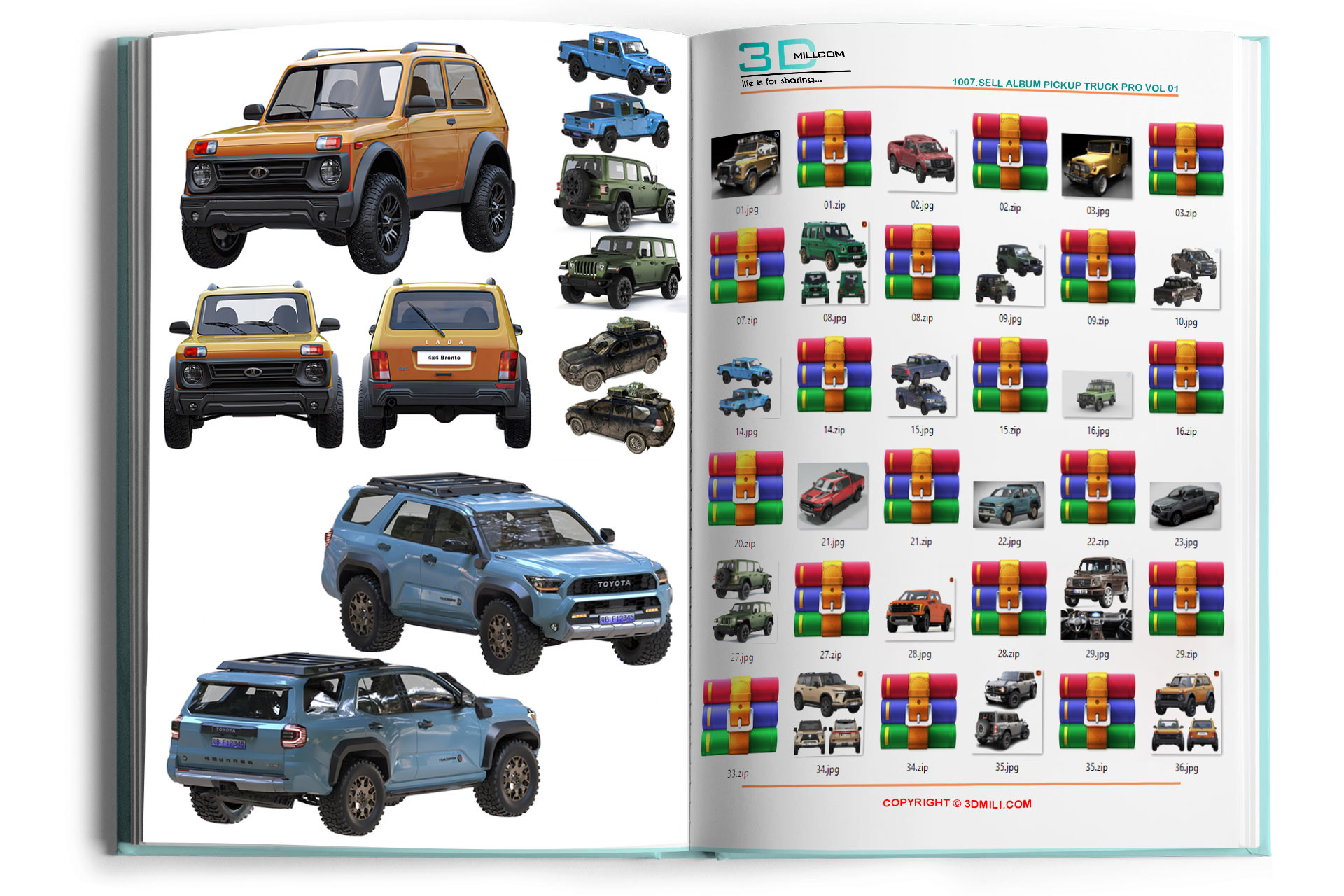 1007.Sell Album Pickup Truck PRO Vol 01