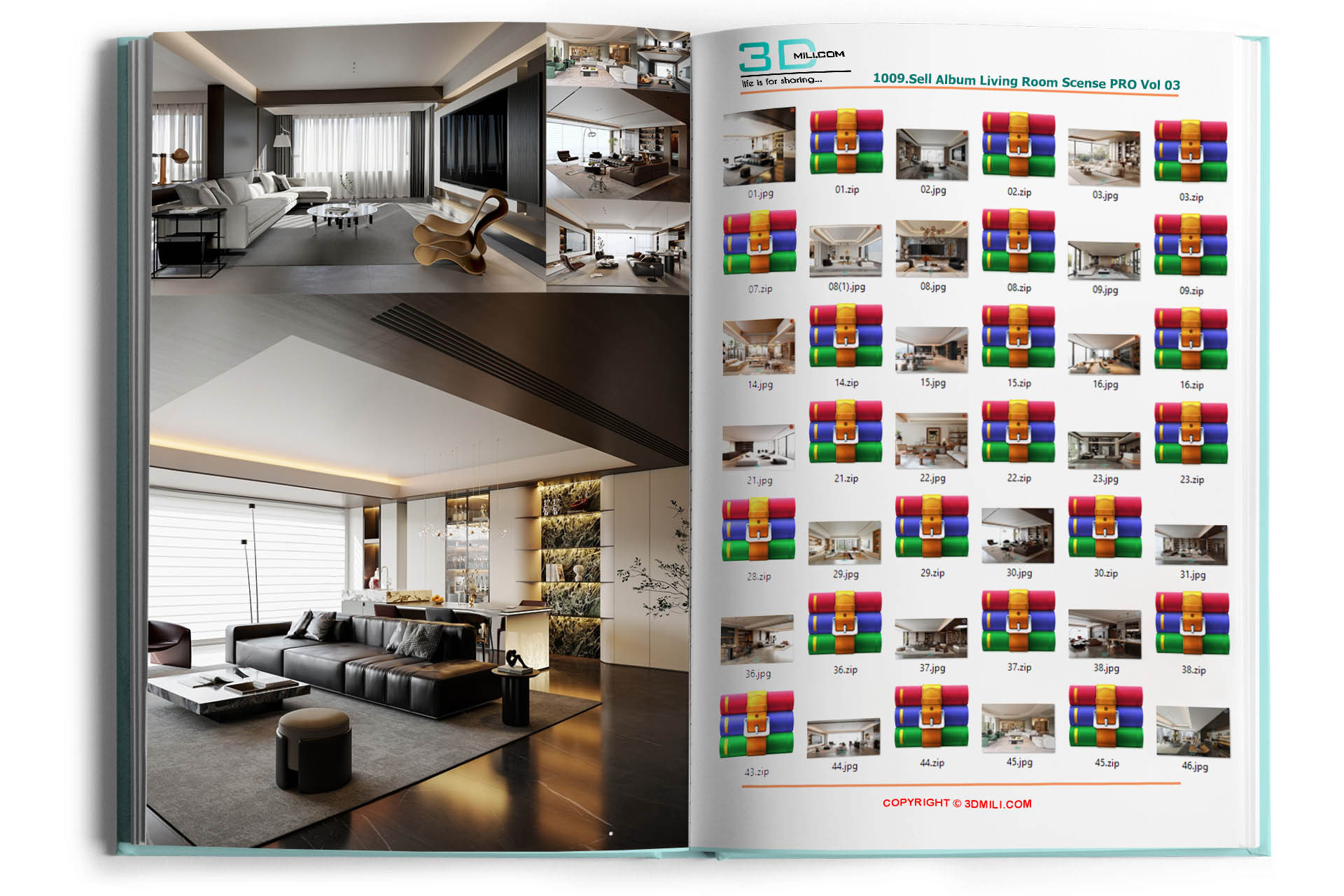1009.Sell Album Living Room Scense PRO Vol 03