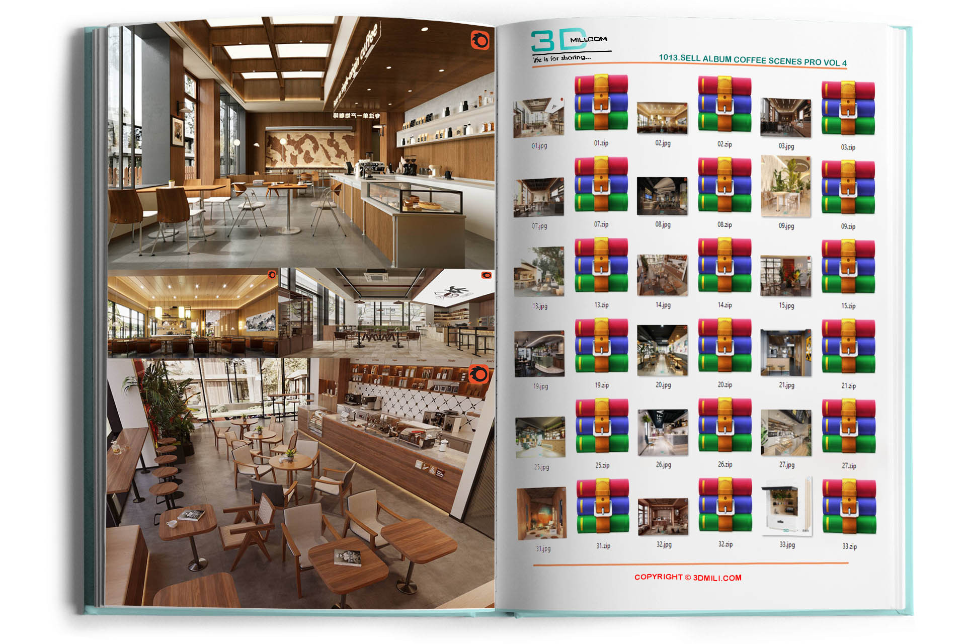 1013.Sell Album COFFEE Scenes PRO Vol 4