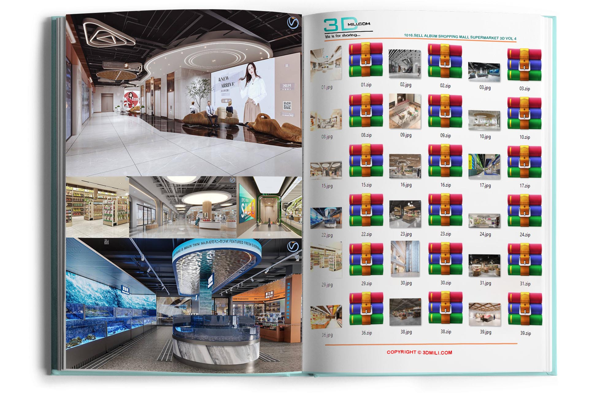 1016.Sell Album Shopping mall supermarket 3d Vol 4