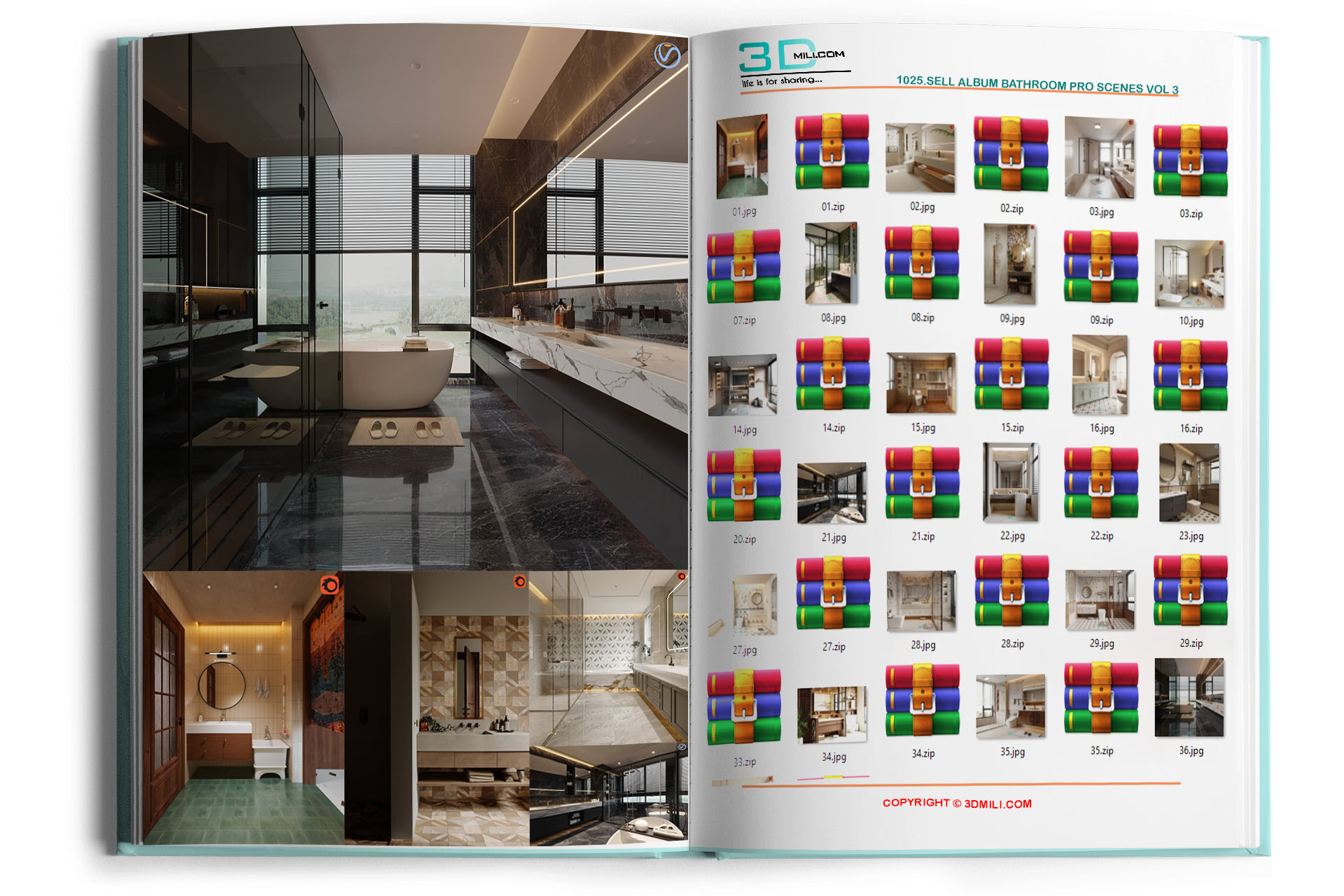 1025.Sell Album Bathroom PRO Scenes Vol 3