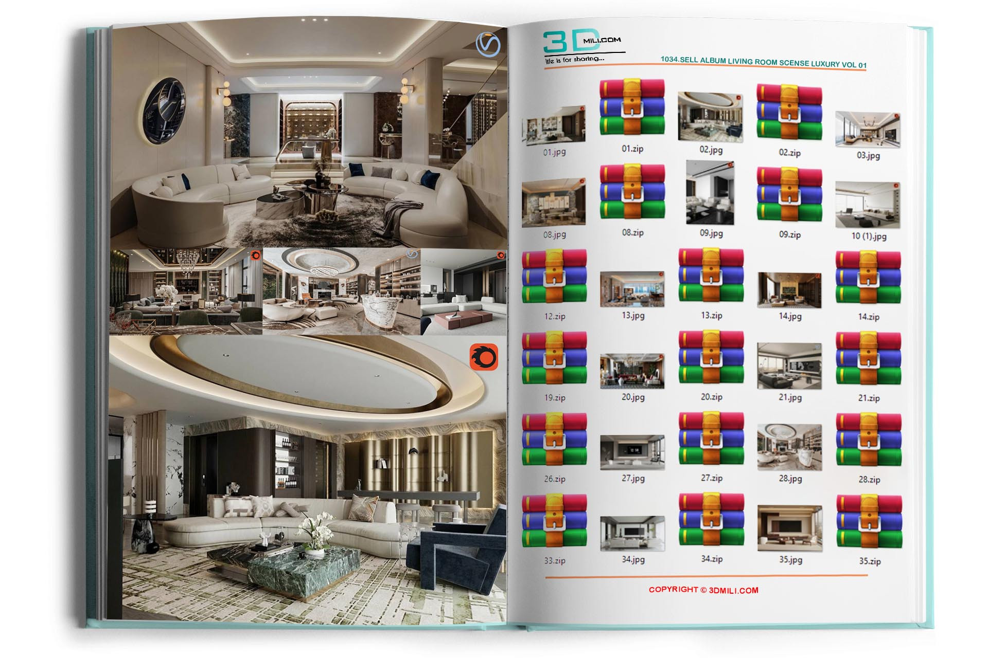 1034.Sell Album Living Room Scense LUXURY Vol 01