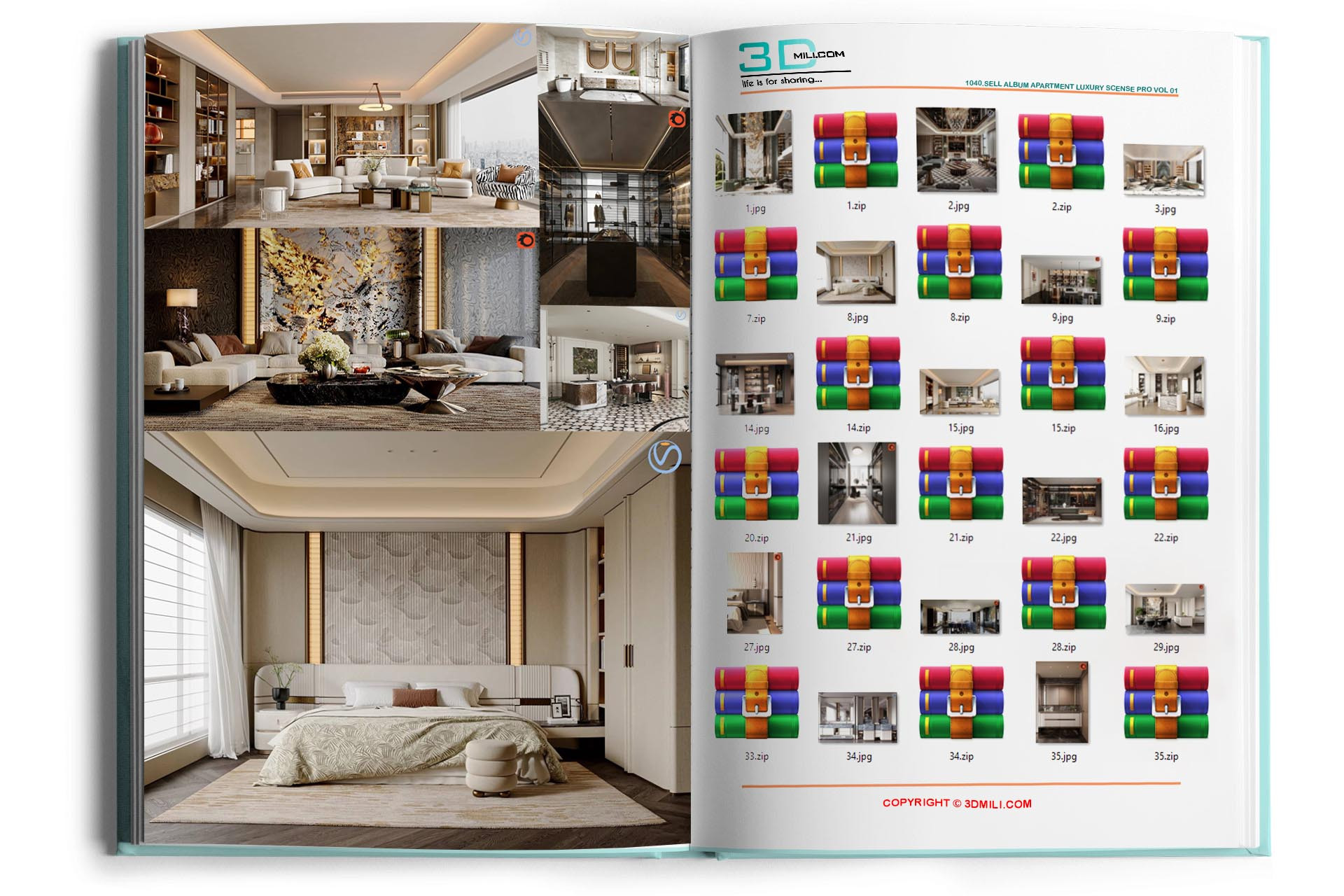 1040.Sell Album Apartment Luxury Scense PRO Vol 01