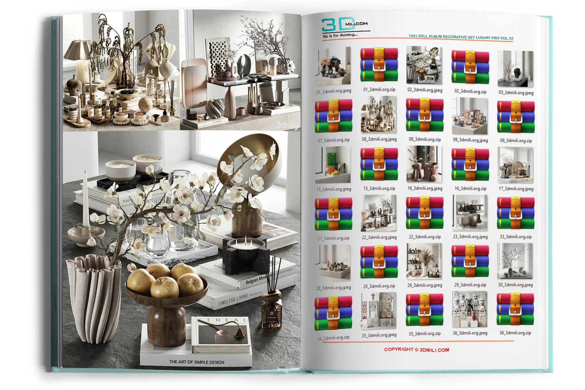 1041.Sell Album Decorative Set Luxury PRO Vol 02