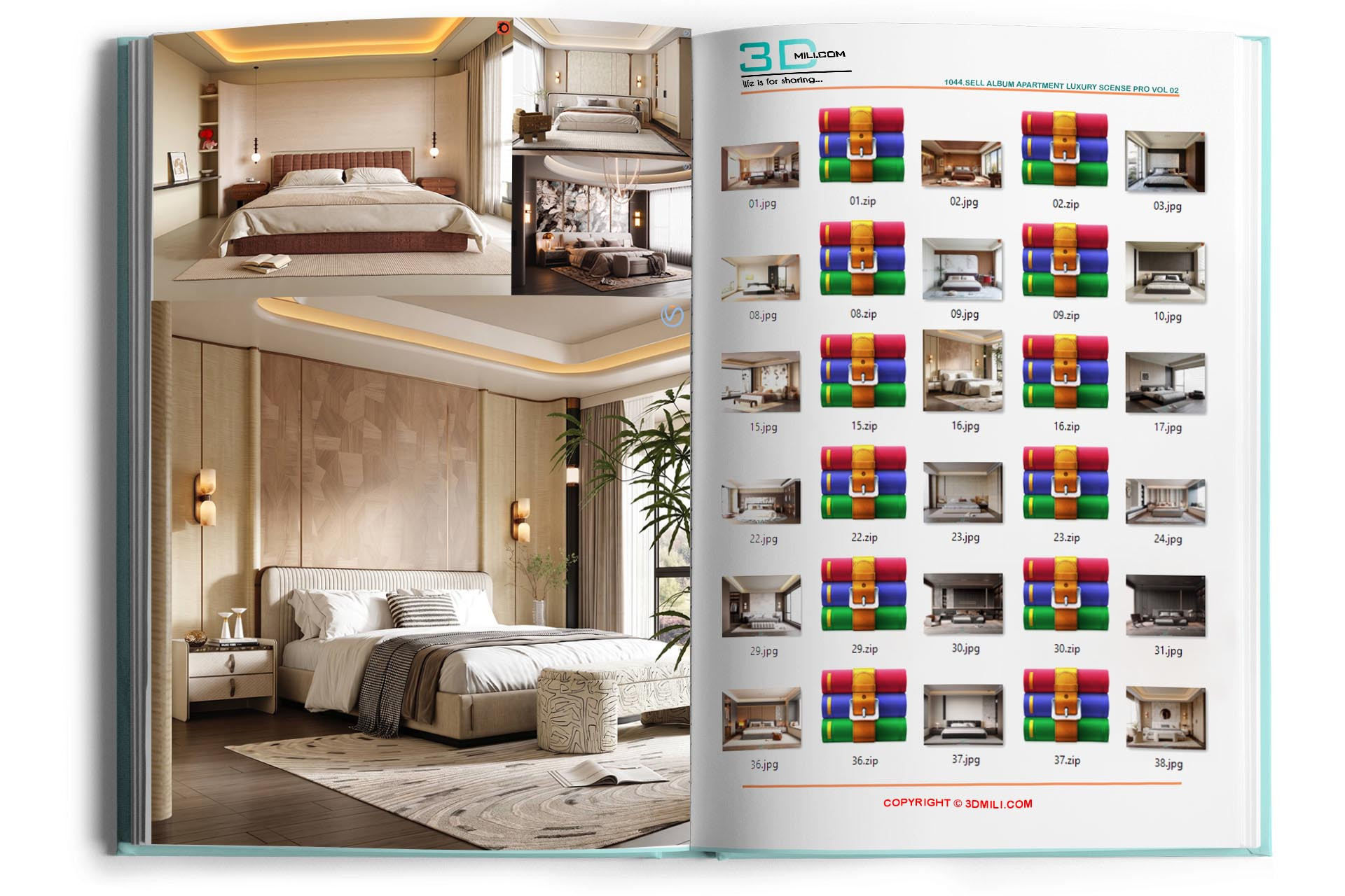 1044.Sell Album Apartment Luxury Scense PRO Vol 02