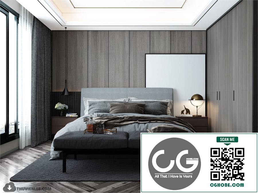 3D Bedroom Interior Model Download By Huy Hieu Lee Free Download 10