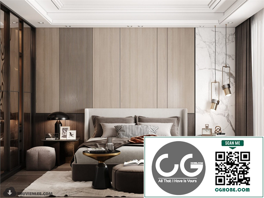 3D Bedroom Interior Model Download By Huy Hieu Lee Free Download 13