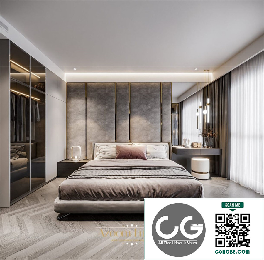 3D Bedroom Interior Model Download By Huy Hieu Lee Free Download 19