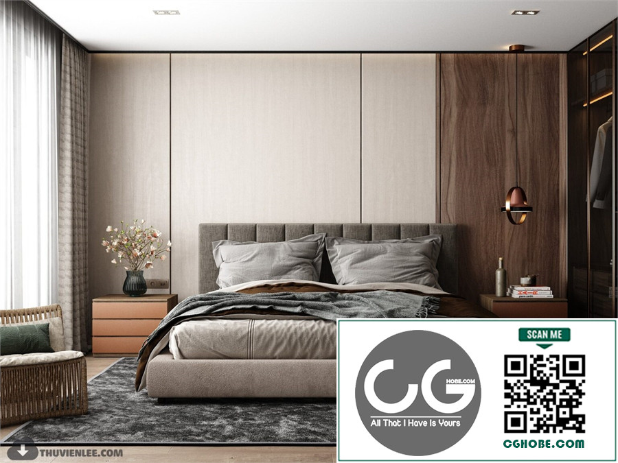 3D Bedroom Interior Model Download By Huy Hieu Lee Free Download 2