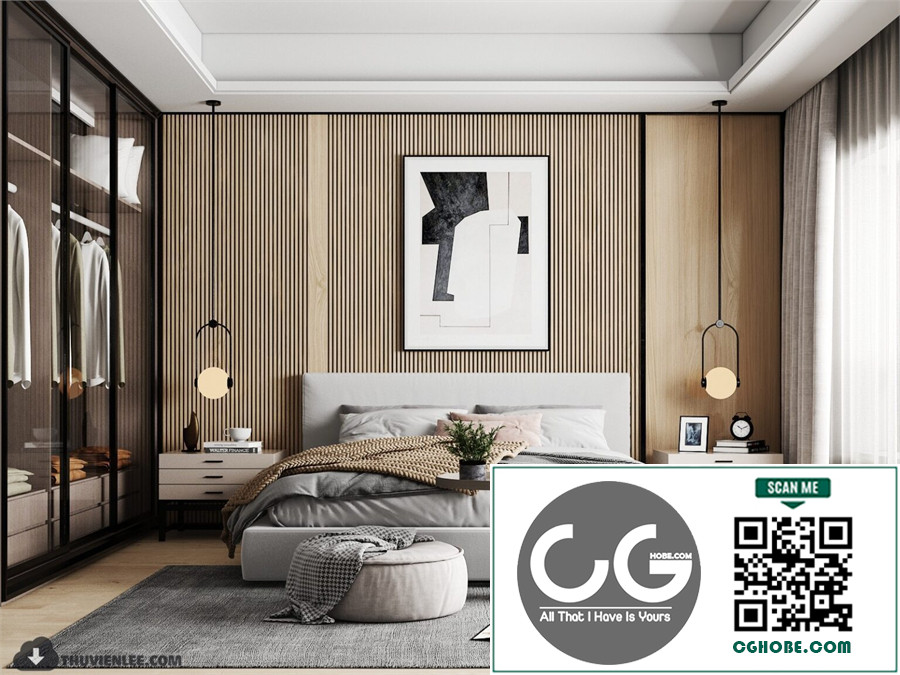 3D Bedroom Interior Model Download By Huy Hieu Lee Free Download 21