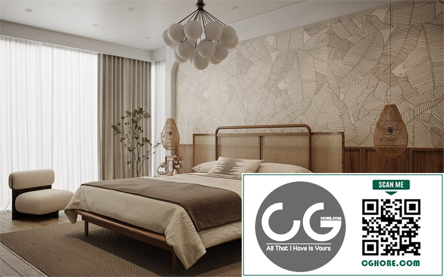 3D Bedroom Interior Model Download By Huy Hieu Lee Free Download 24