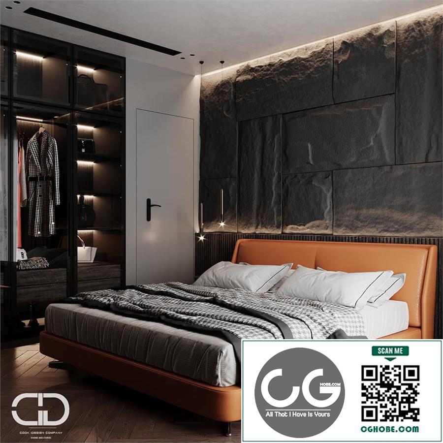 3D Bedroom Interior Model Download By Huy Hieu Lee Free Download 25