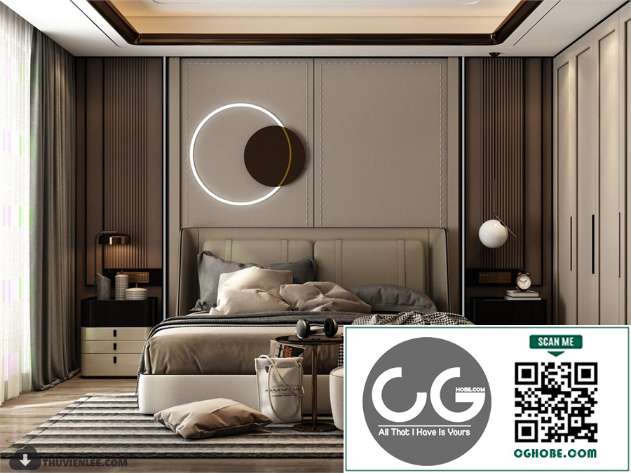 3D Bedroom Interior Model Download By Huy Hieu Lee Free Download 26