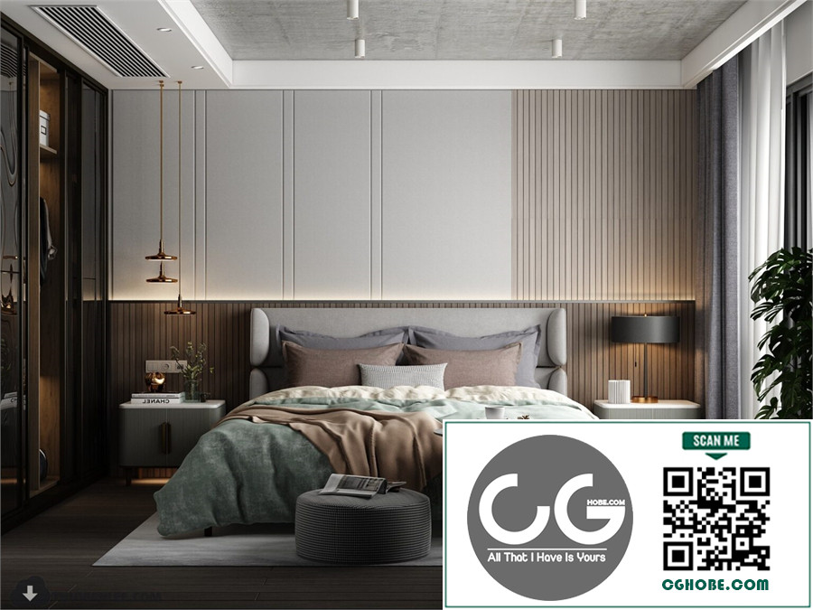 3D Bedroom Interior Model Download By Huy Hieu Lee Free Download 3
