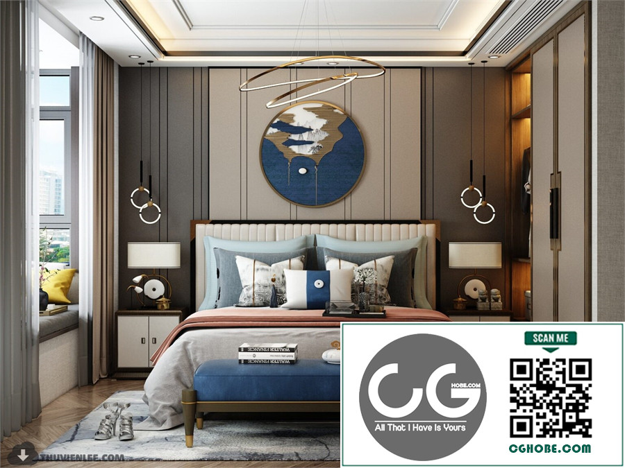 3D Bedroom Interior Model Download By Huy Hieu Lee Free Download 4