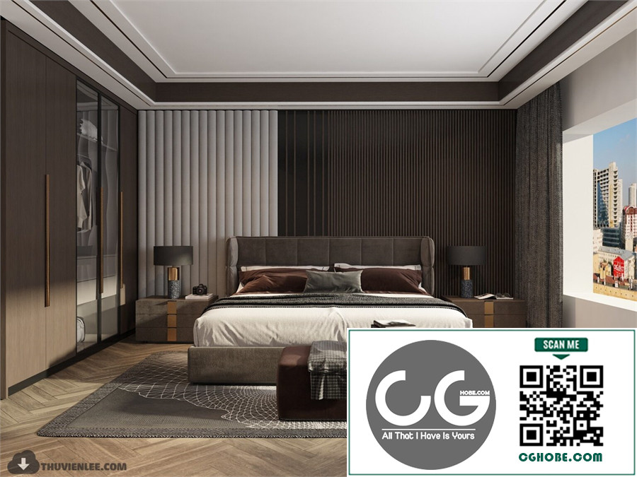 3D Bedroom Interior Model Download By Huy Hieu Lee Free Download 9