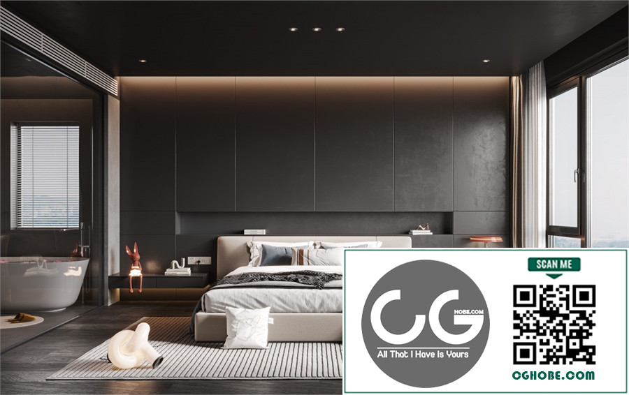 3D Bedroom Interior Model Download Free Download