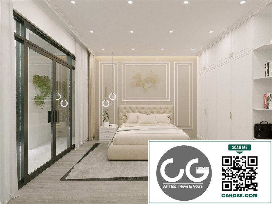 3D Master Bedroom Interior Model Download Free Download