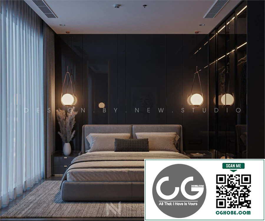 Download Free 3D Bedroom Interior Model By Hai Free Download