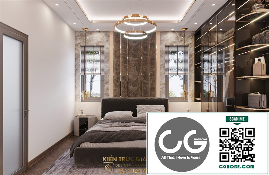 Download Free 3D Bedroom Interior Model by Kts Nguyen Minh Truong Free Download