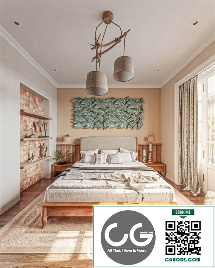 Download Free 3D Master Bedroom Interior Model by Duy Duong Free Download