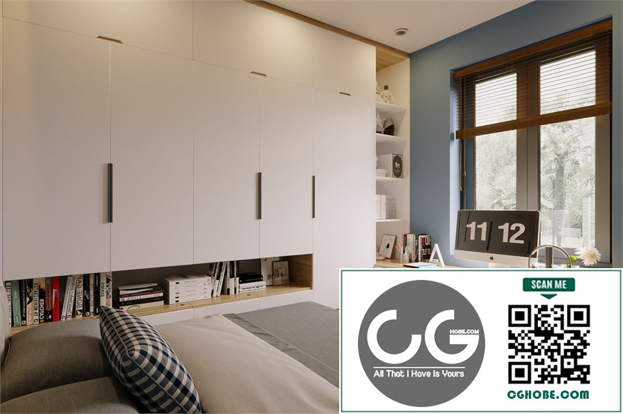Free 3D Boy Bedroom Interior Model Download Free Download