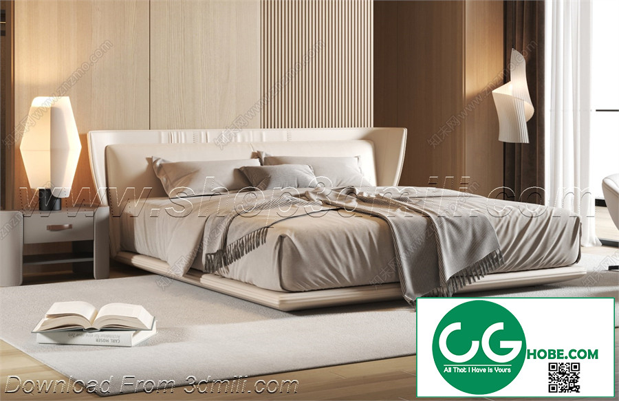 Modern Bedroom 138 3D Model Free Download