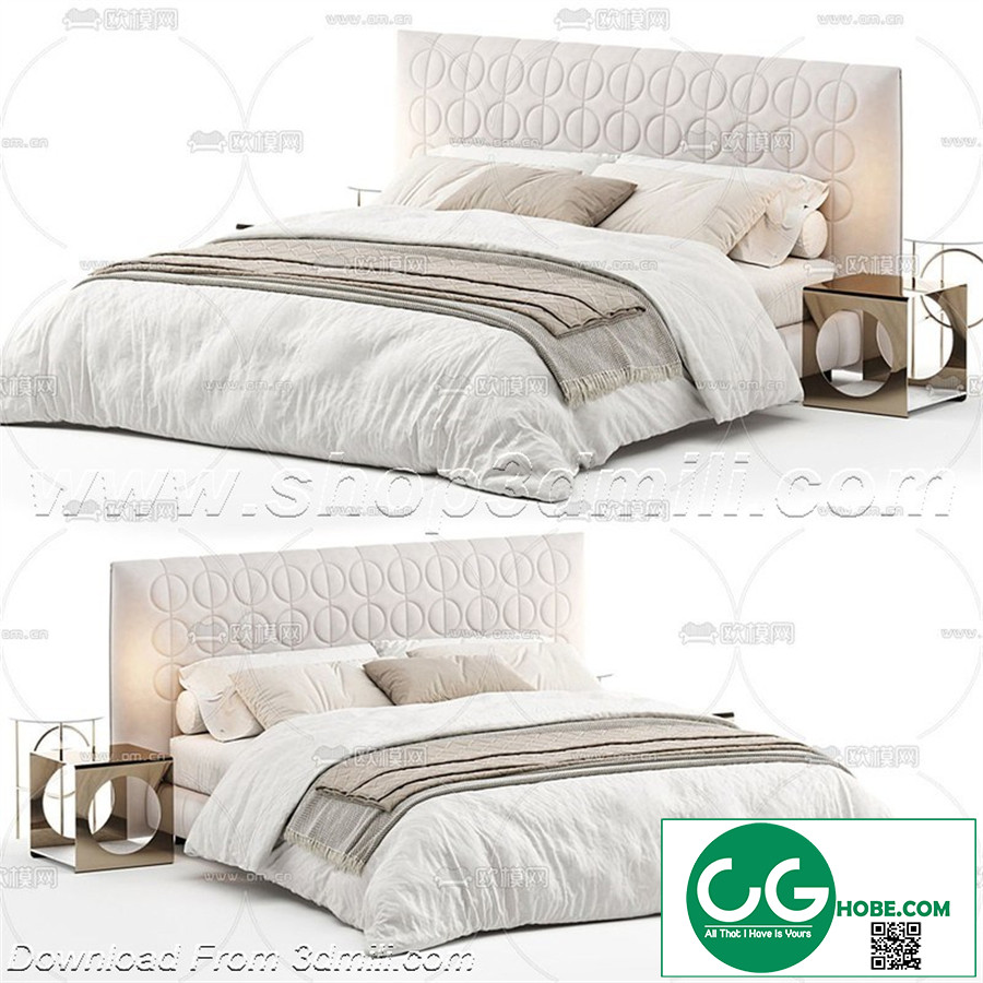 Modern Bedroom 194 3D Model Free Download