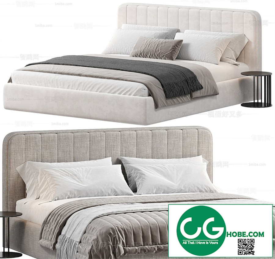 Modern Bedroom 198 3D Model Free Download
