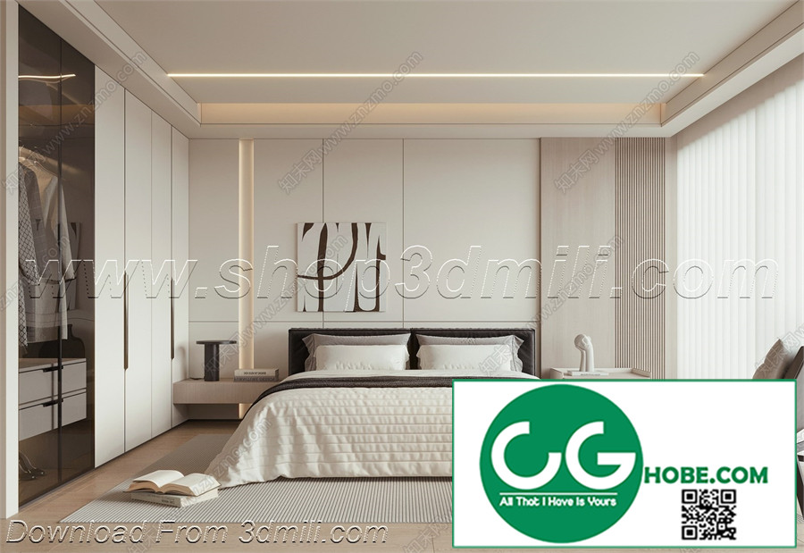 Modern Bedroom 79 3D Model