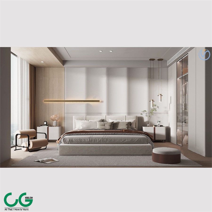 Modern Home Bedroom 3D model Free Download