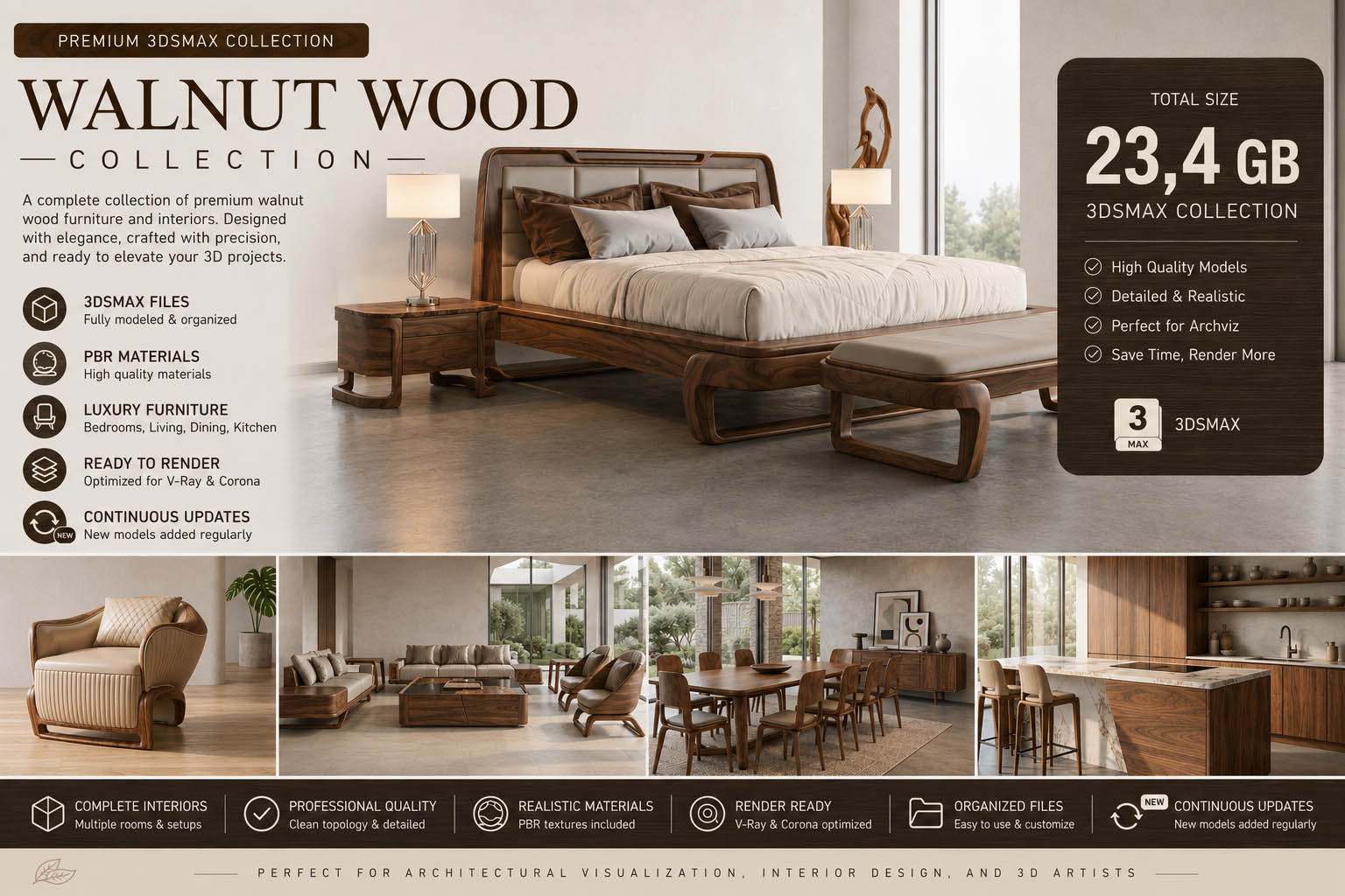 Walnut wood collection