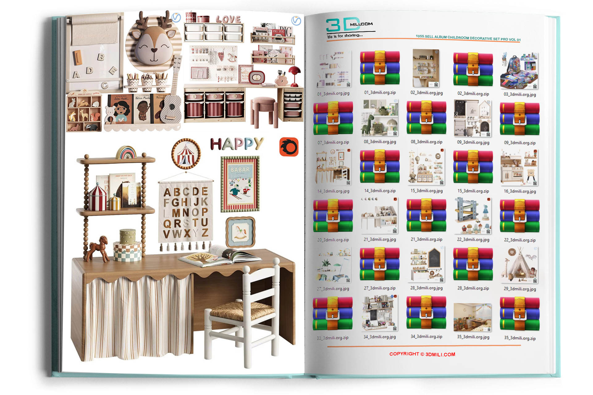 1055.Sell Album Childroom Decorative set PRO Vol 01